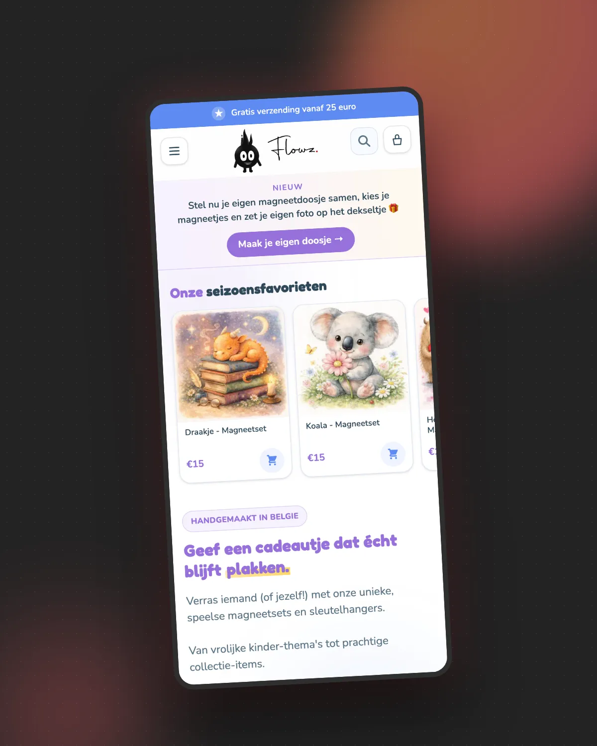Flowz: Our own gift brand, and the commerce engine we built to run it