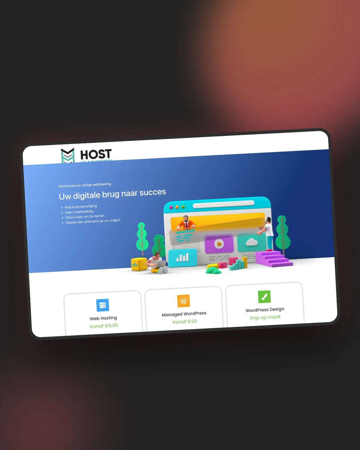 Host Vlaanderen: Our own hosting company, because we like to run what we build